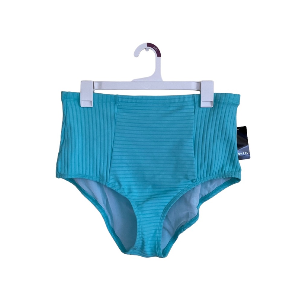 torrid high waisted ribbed bikini swim bottom